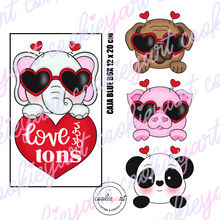 Cargar imagen en el visor de la galería, Set de Cortadores Corazon y Animalitos SV (2 piezas)