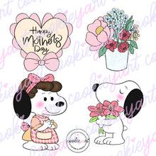 Cargar imagen en el visor de la galería, Set de Cortadores Mothers Day Snoop (4 piezas)