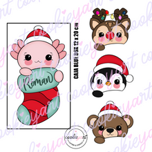 Cargar imagen en el visor de la galería, Set de Cortadores Botita y Animalitos Navideños (5 piezas)