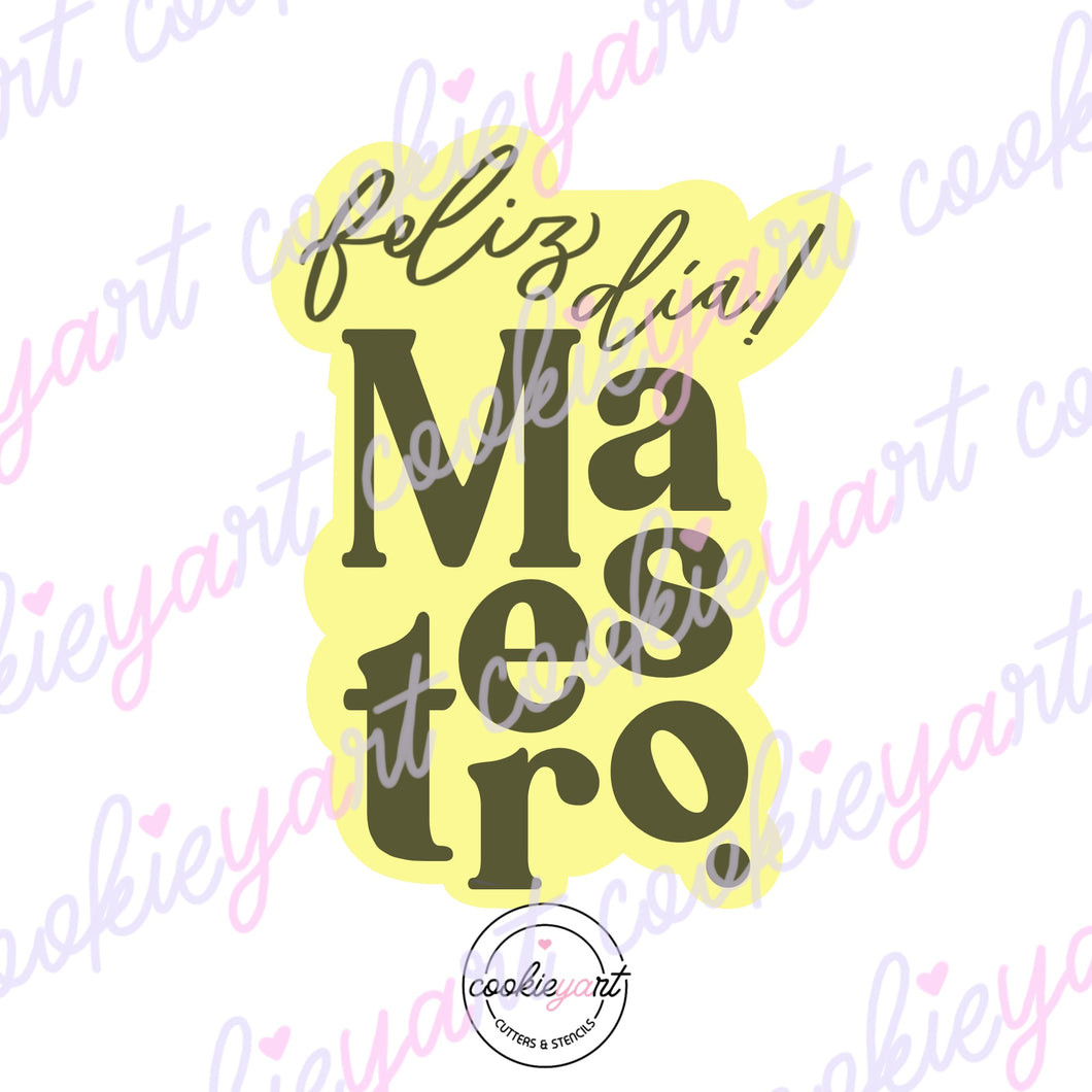 Cortador Feliz Día Maestro - Maestra