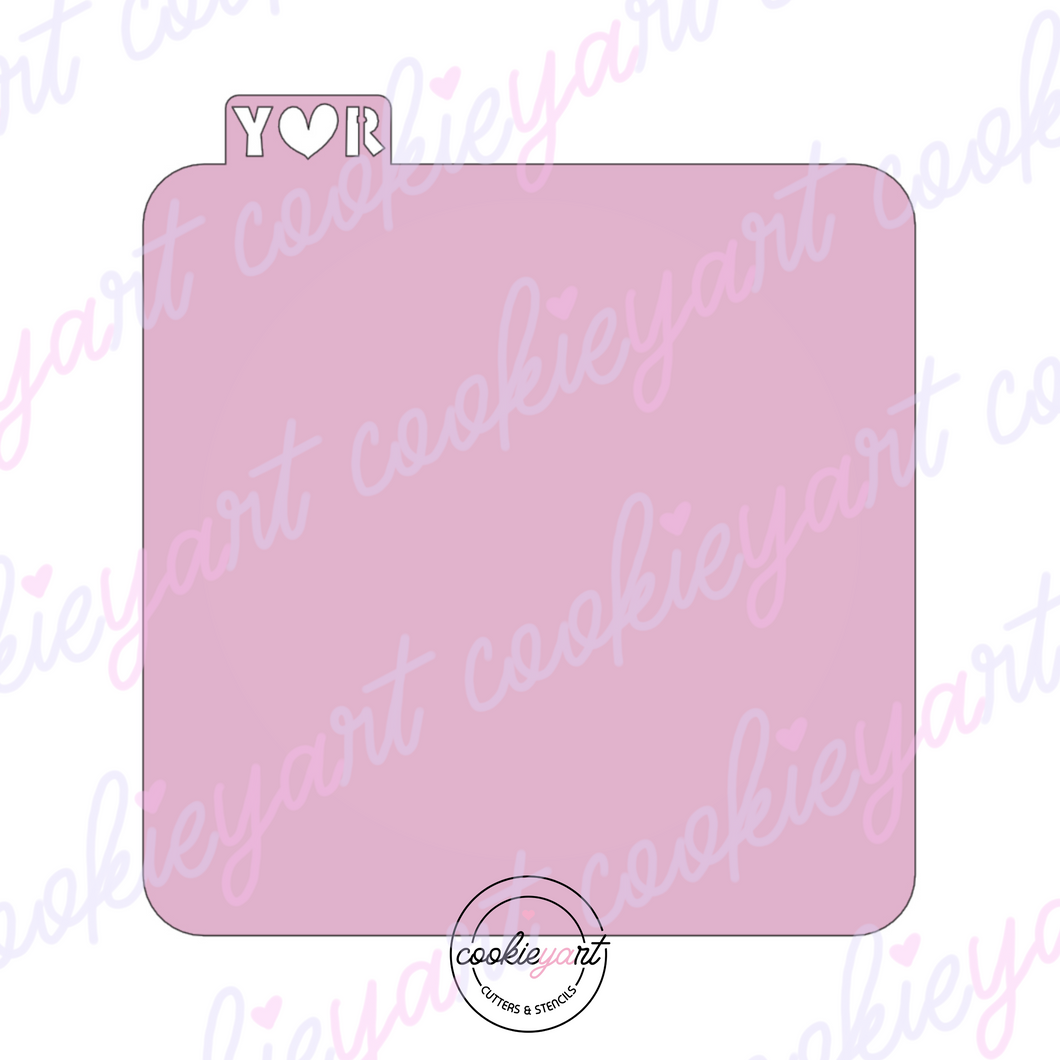 Stencil Candy Cane