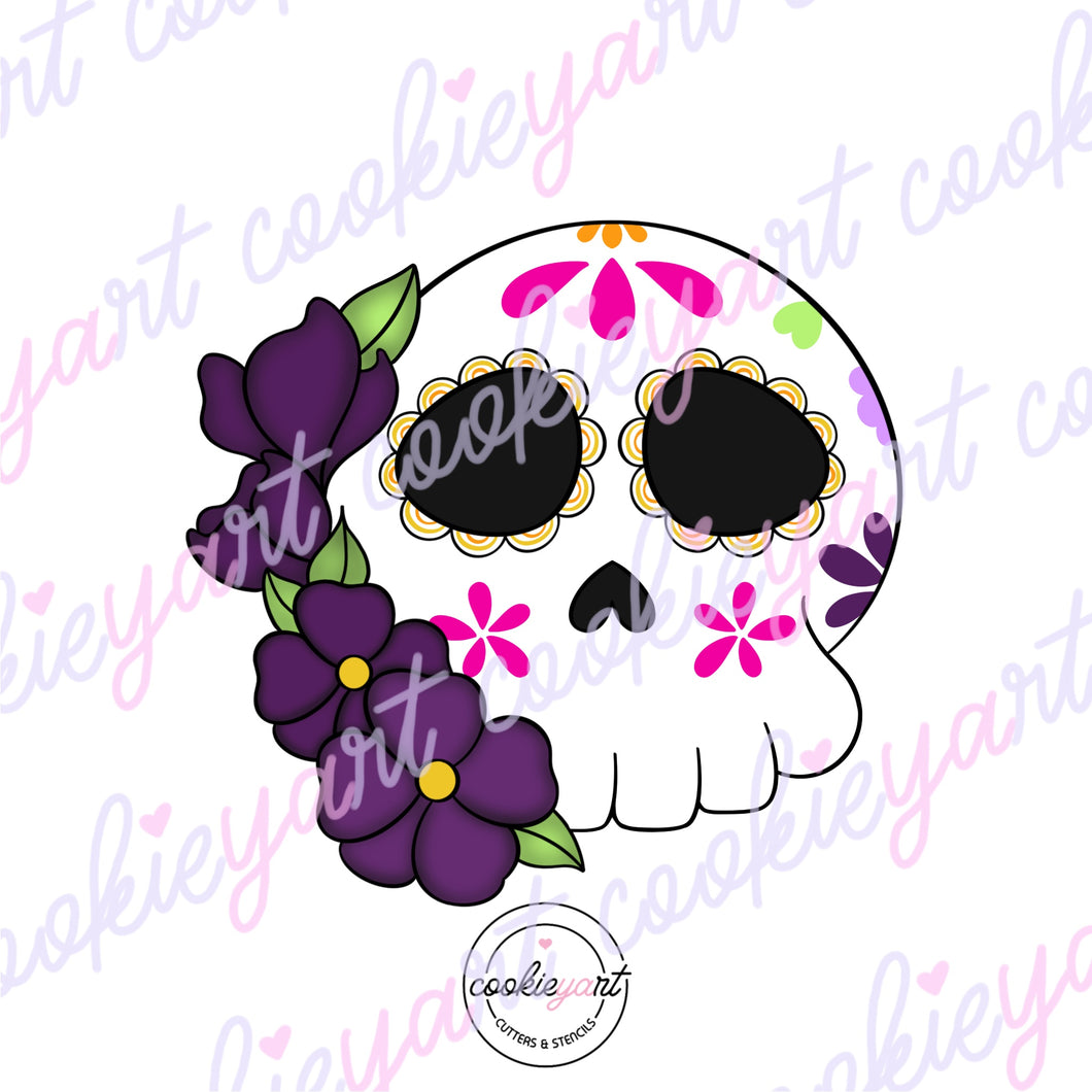 Cortador Calavera Flores 2025