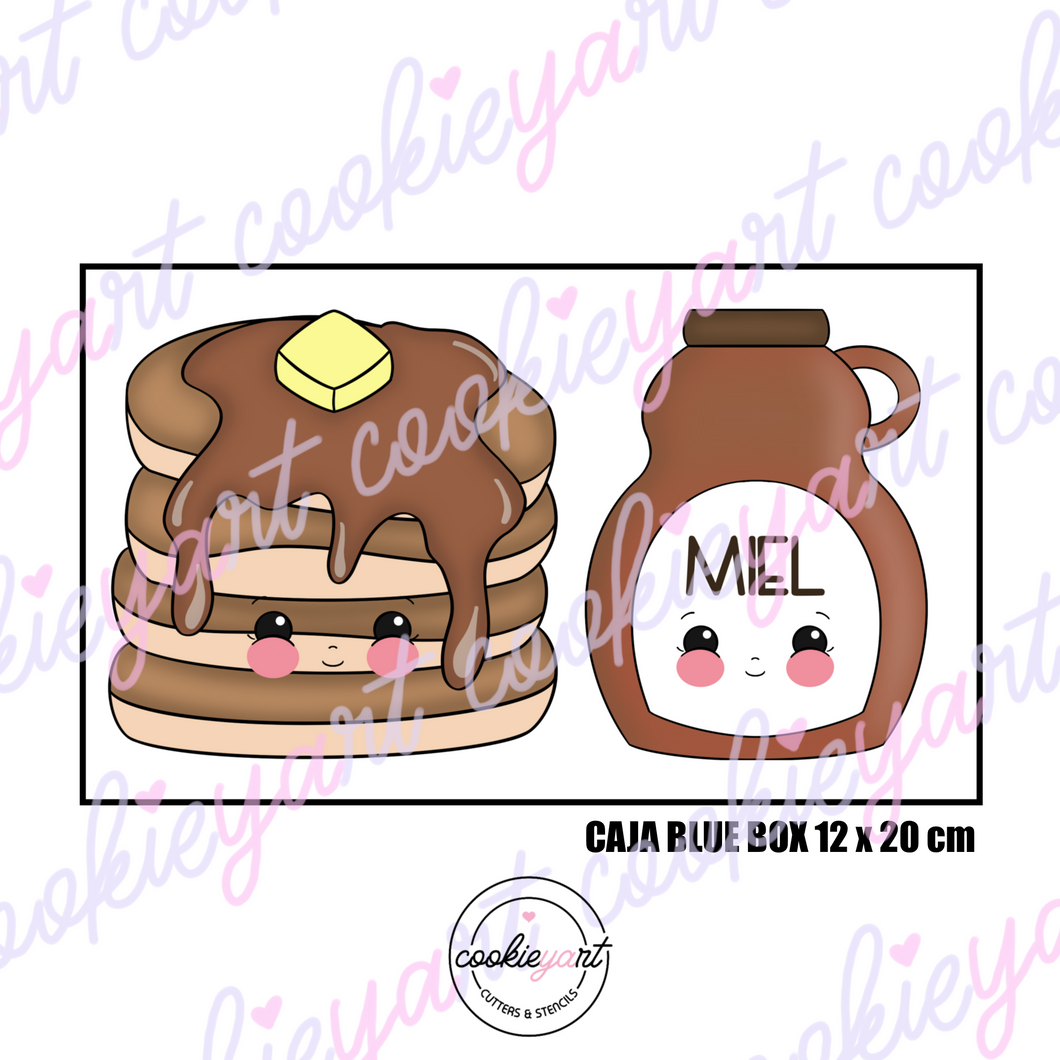 Set de Cortadores Pancakes y miel (2 piezas)