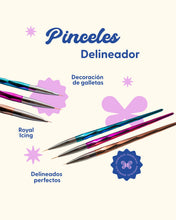 Cargar imagen en el visor de la galería, Set de pinceles para delineado (3 piezas)

