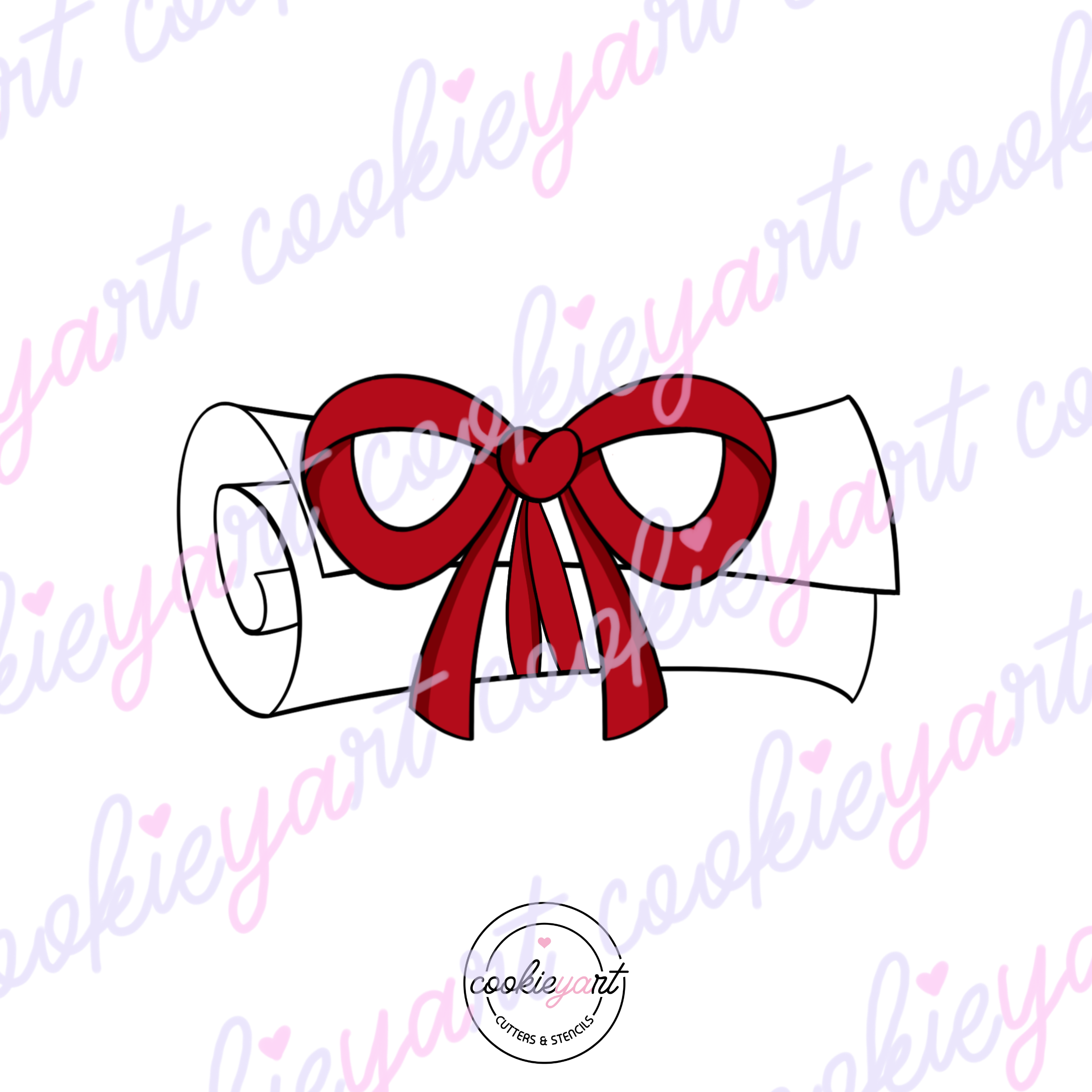 Cortador DIPLOMA Moño 2 – cookieYArt