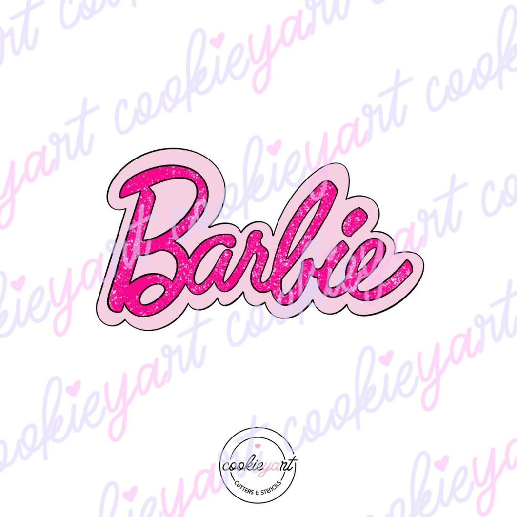 Cortador Letrero Barbie