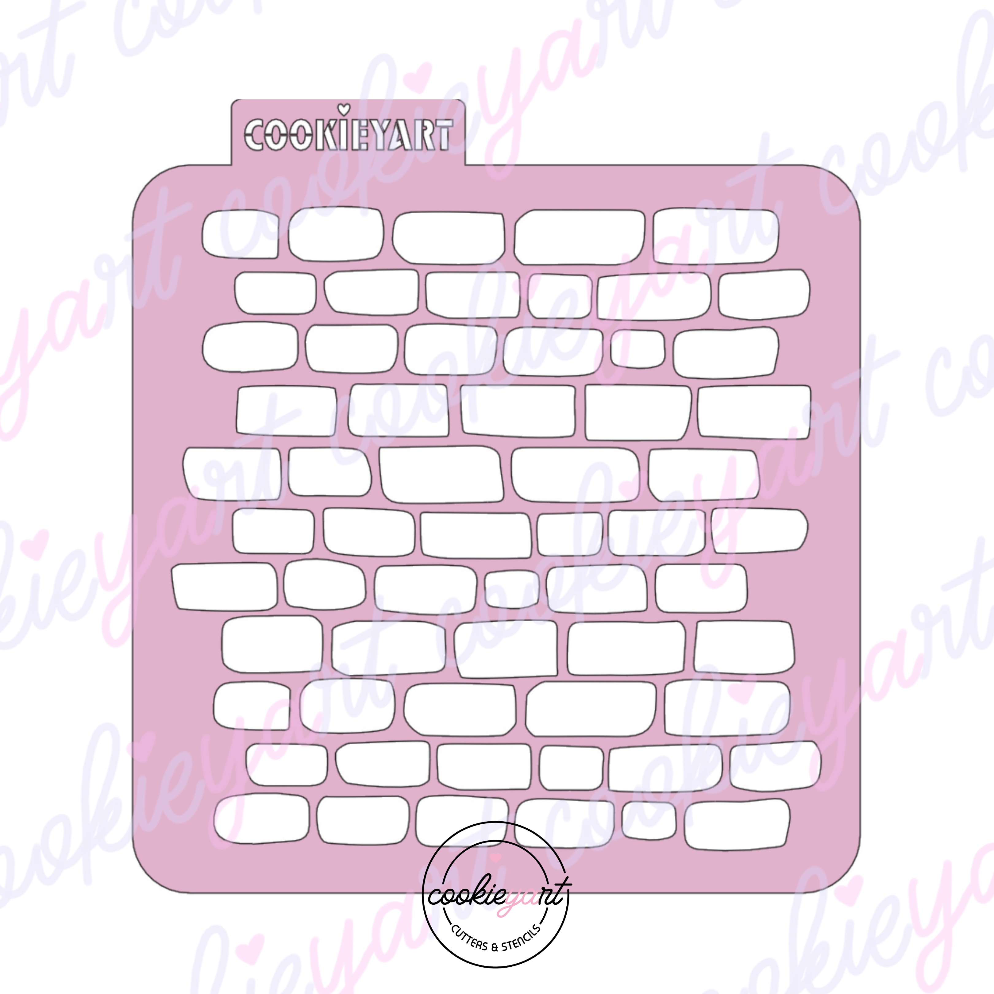 Stencil Ladrillos - cookieYArt
